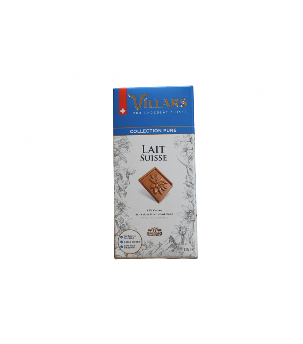 Chocolat au lait suisse 100g