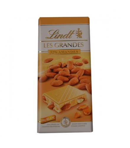 Les Grandes - Blanc Amandes 150g, made by Lindt - chocolate from Sw